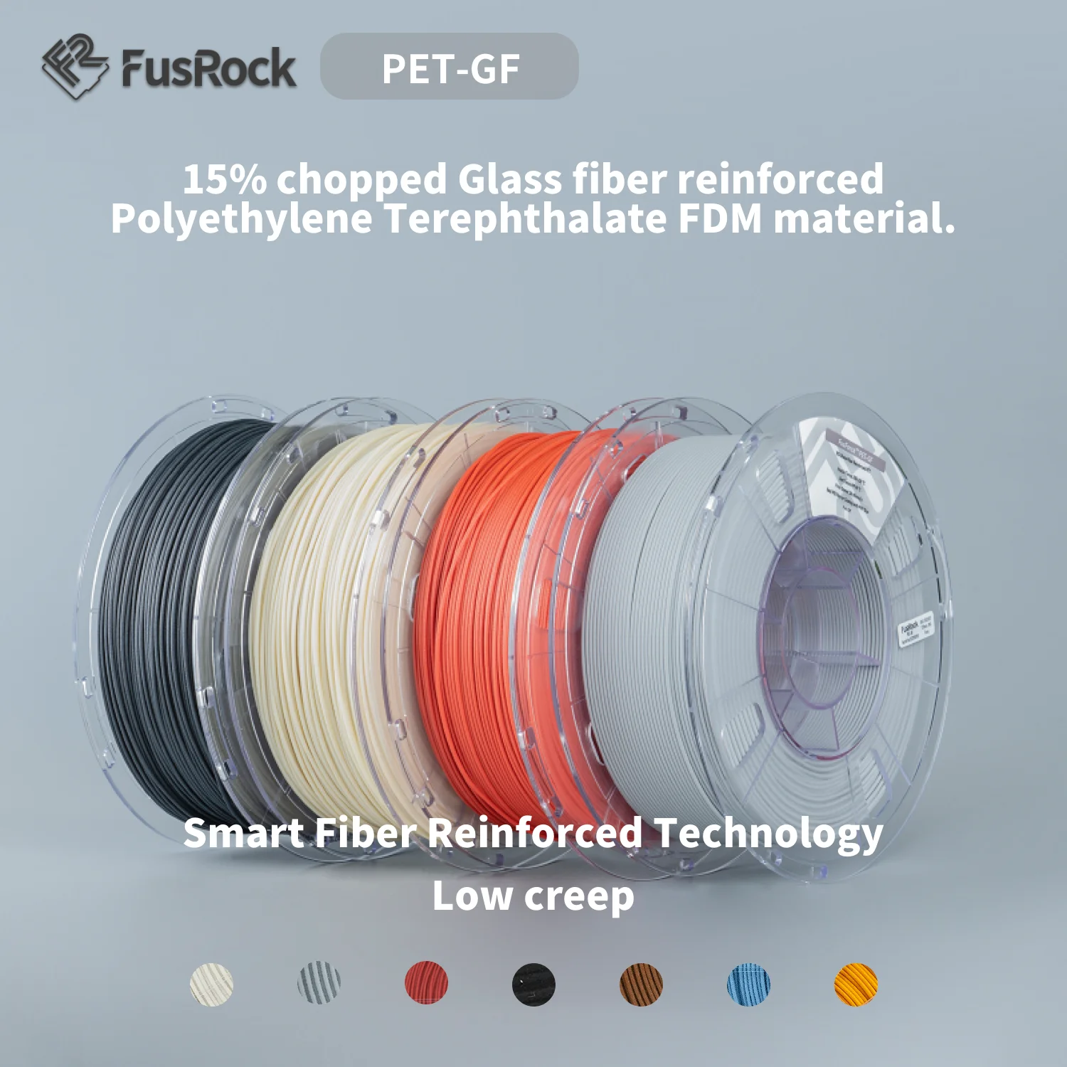 FUSROCK PET-GF   ȭ 3D μ ʶƮ, 15%    ȭ, ƿ, ׷ŻƮ, FDM